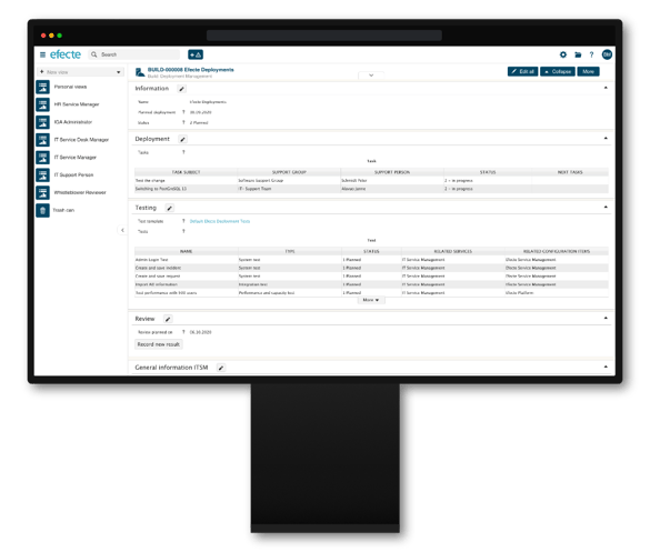 deployment management efecte itsm