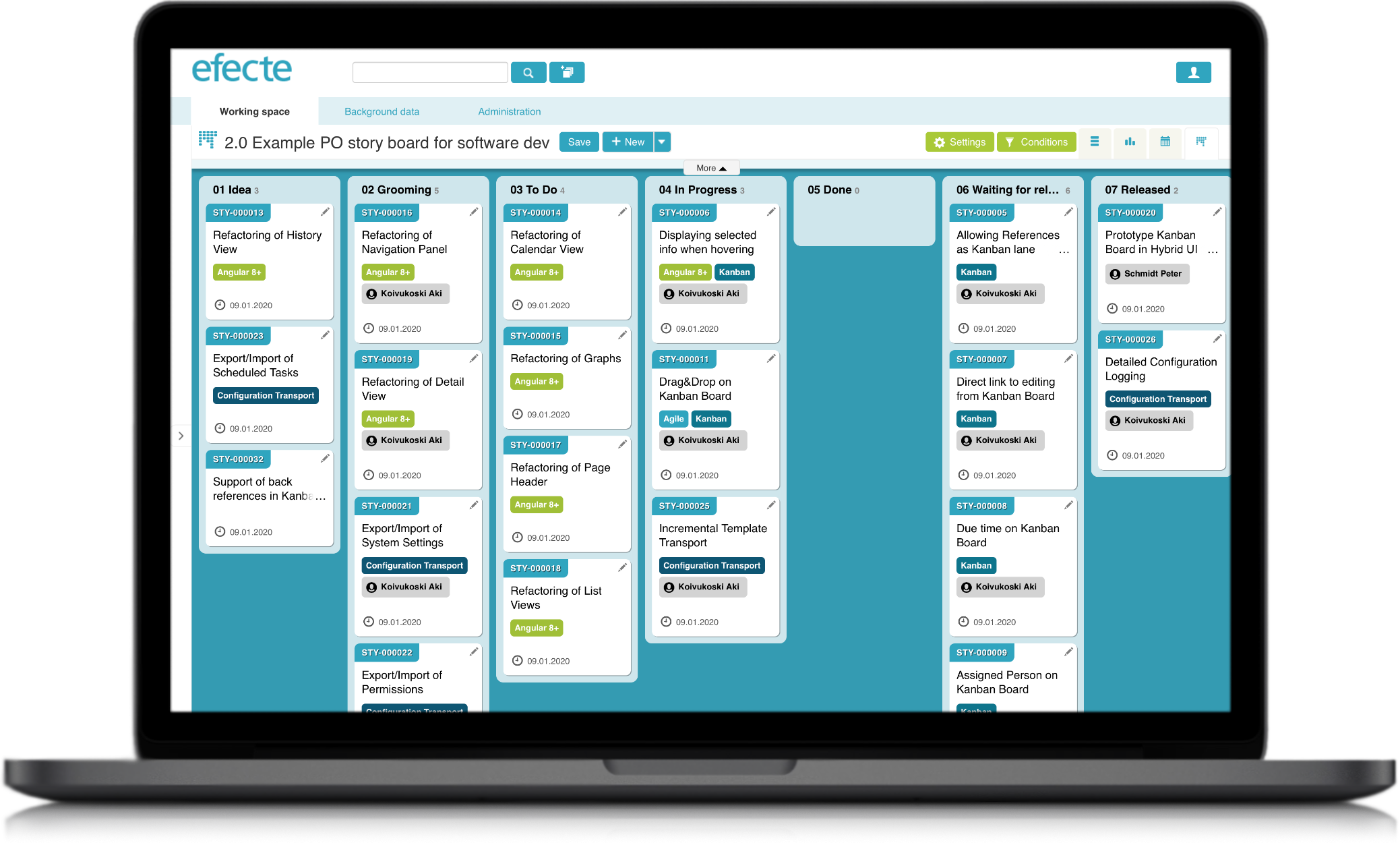 Efecte Essential SAFe Kanban