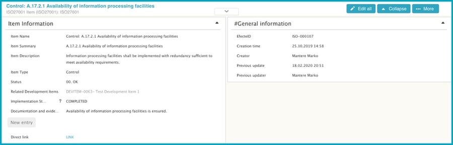 ISO 27001 Controls Template